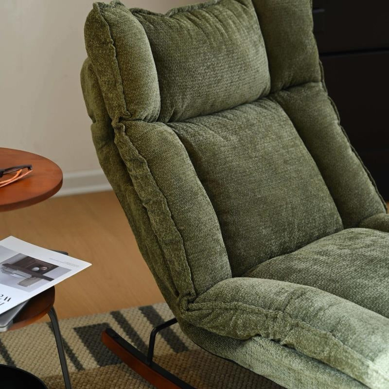 Dual-Purpose Rocking Chair for Sitting and Sleeping