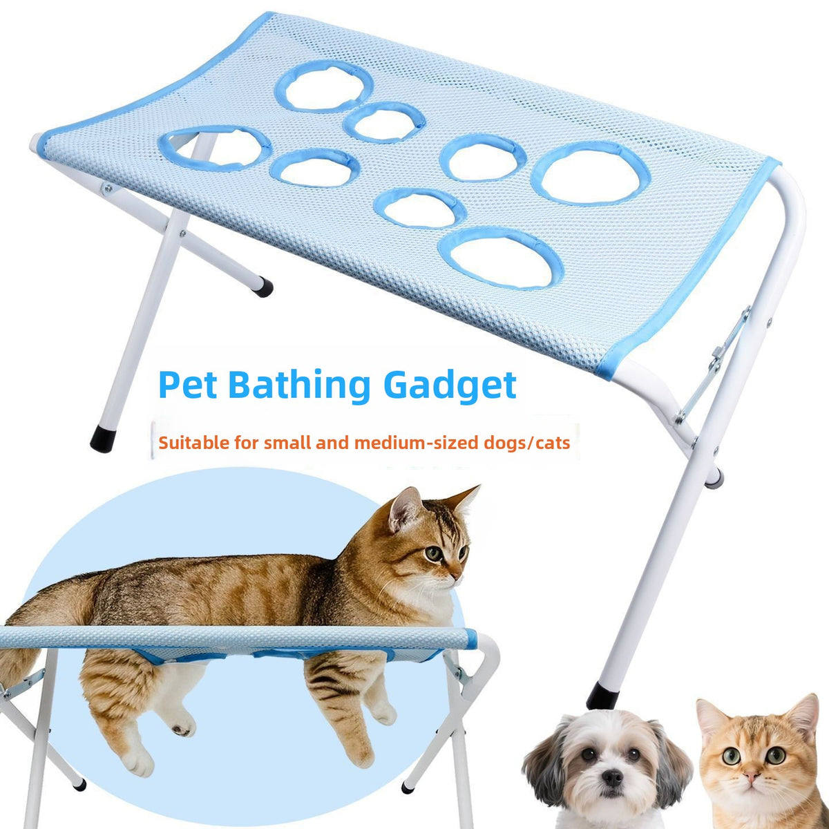 Pet Grooming and Bathing Stand with Limb Support