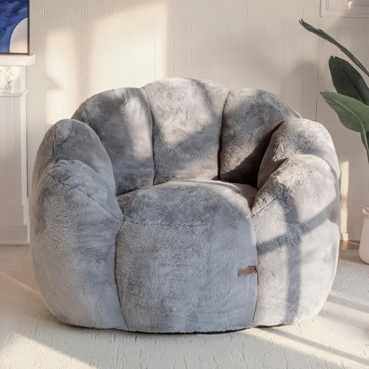 Compressed Plush Bean Bag Chair for Living Room Bedroom Balcony