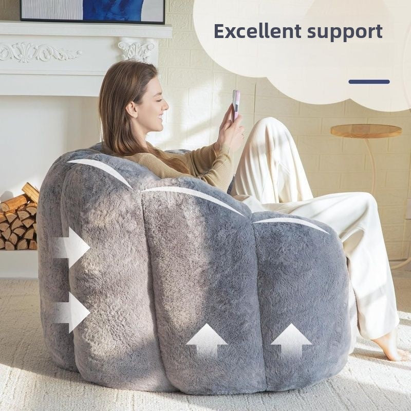 Compressed Plush Bean Bag Chair for Living Room Bedroom Balcony