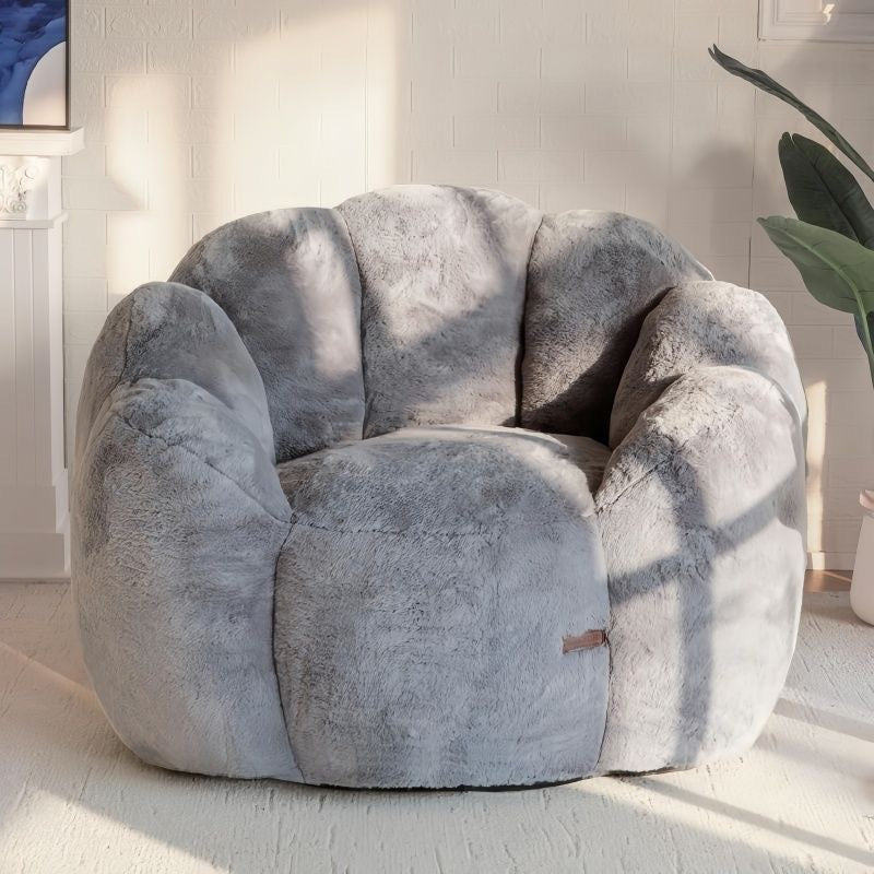 Compressed Plush Bean Bag Chair for Living Room Bedroom Balcony