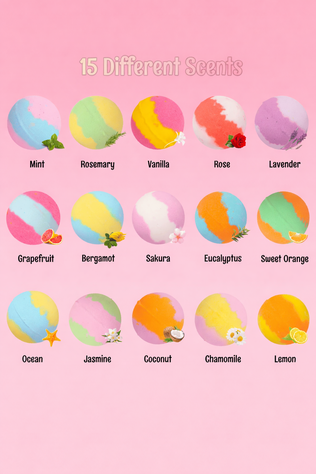 Childrens Surprise Bath Salt Balls with Hidden Toys